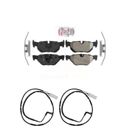 Rear Ceramic Brake Pad And Wear Sensor Kit For BMW 323i 328i 128i xDrive 328xi 325i 325xi KNW-101062