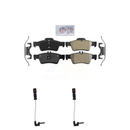 Rear Ceramic Disc Brake Pad & Wear Sensor Kit For 2003 Mercedes-Benz E320 Sedan with 3.2L KNW-101071