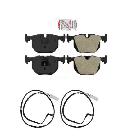 Rear Ceramic Disc Brake Pads And Wear Sensors Kit For 2005 BMW 330xi 3.0L KNW-101077