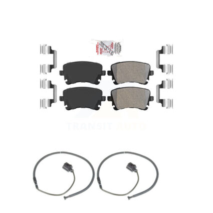 Rear Ceramic Disc Brake Pads And Wear Sensors Kit For Volkswagen Phaeton Audi S6 KNW-101080