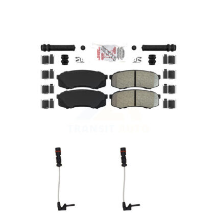 Rear Ceramic Disc Brake Pads And Wear Sensors Kit For 2000 Mercedes-Benz C43 AMG 4.3L KNW-101090