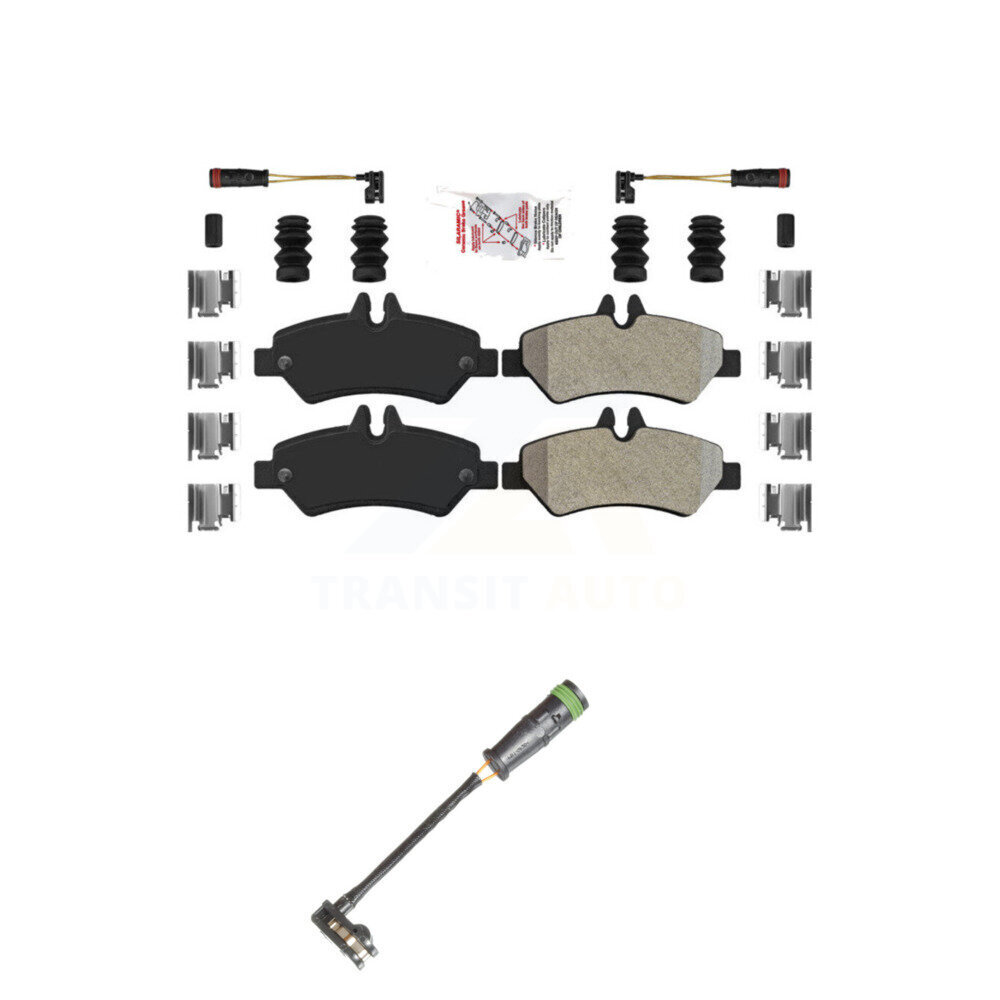 Rear Ceramic Disc Brake Pad And Extra Wear Sensor Kit For Freightliner Sprinter 2500 3500 KNW-101232