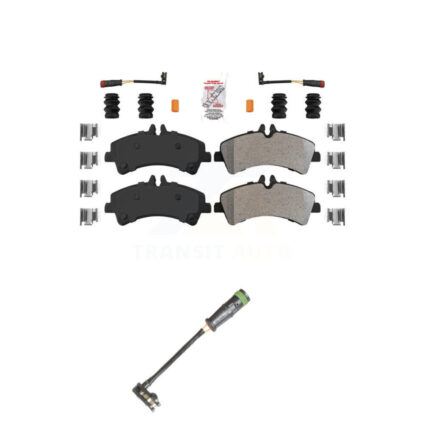 Rear Ceramic Disc Brake Pads And Extra Wear Sensors Kit For Freightliner Sprinter 3500 KNW-101234
