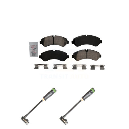 Rear Ceramic Disc Brake Pads And Wear Sensors Kit For Freightliner Sprinter 3500 KNW-101244