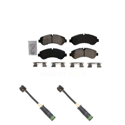 Rear Ceramic Disc Brake Pads Wear Sensor Kit For Mercedes-Benz Sprinter 4500 Freightliner KNW-101247