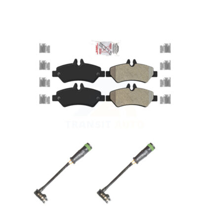 Rear Ceramic Disc Brake Pads And Wear Sensors Kit For Freightliner Sprinter 2500 3500 KNW-101253