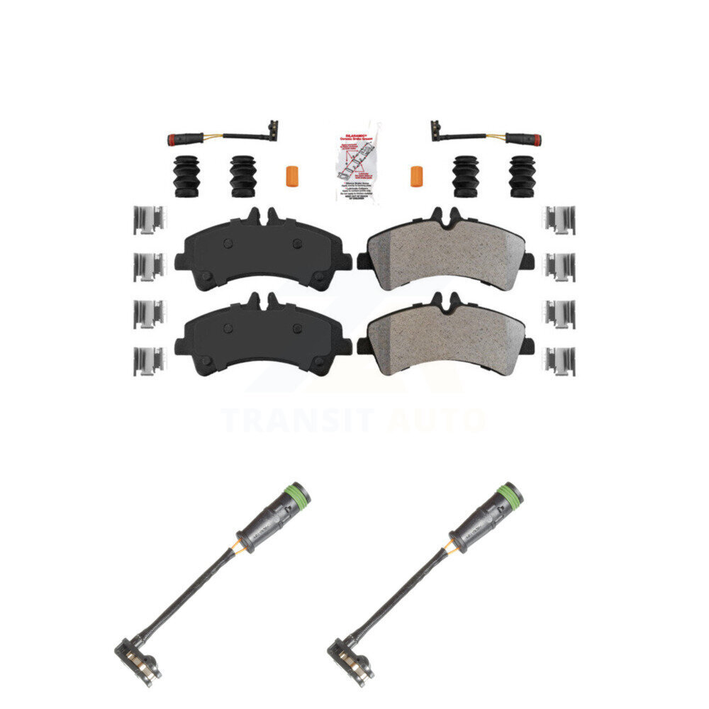 Rear Ceramic Disc Brake Pads And Extra Wear Sensors Kit For Freightliner Sprinter 3500 KNW-101254