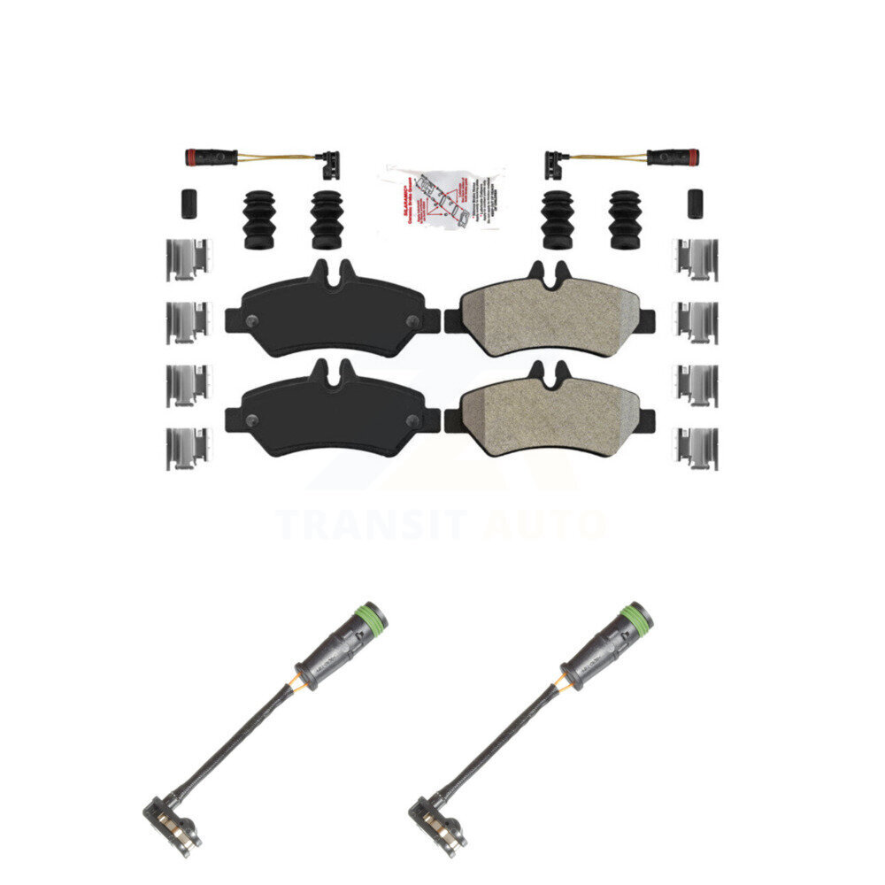 Rear Ceramic Disc Brake Pad And Extra Wear Sensor Kit For Freightliner Sprinter 2500 3500 KNW-101255