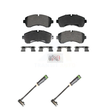 Front Ceramic Brake Pad & Wear Sensor Kit For Mercedes-Benz Sprinter 3500 2500 Dodge 1500 KNW-101347
