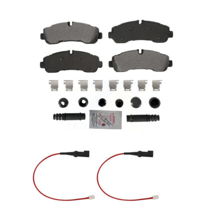 Rear Ceramic Disc Brake Pads And Wear Sensors Kit For 2020 Ford Transit-350 HD AWD KNW-101367