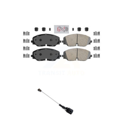 Front Ceramic Disc Brake Pads And Wear Sensors Kit For Volkswagen Atlas Cross Sport KNW-101465