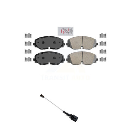 Front Ceramic Disc Brake Pads And Wear Sensors Kit For Volkswagen Atlas Cross Sport KNW-101466