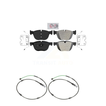 Front Ceramic Disc Brake Pads And Wear Sensors Kit For BMW X6 xDrive35i with 3.0L KNW-101472