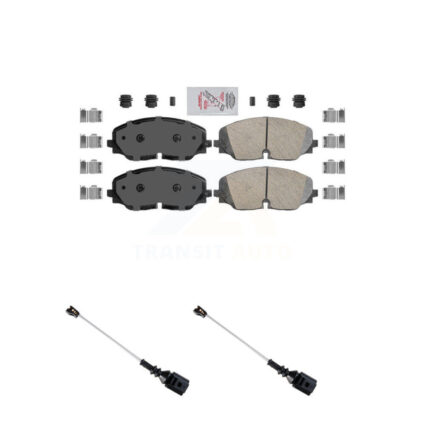 Front Ceramic Disc Brake Pads And Wear Sensors Kit For Volkswagen Atlas Cross Sport KNW-101473