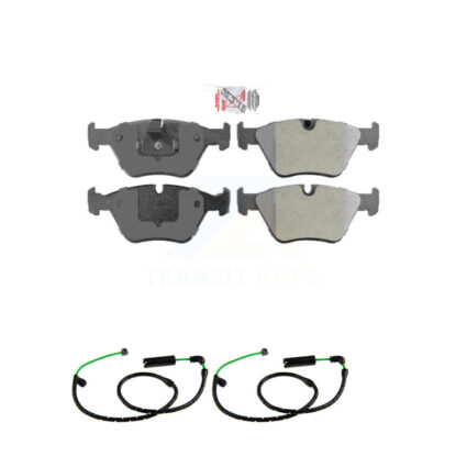 Front Ceramic Disc Brake Pads And Wear Sensors Kit For BMW X3 3.0L KNW-101477