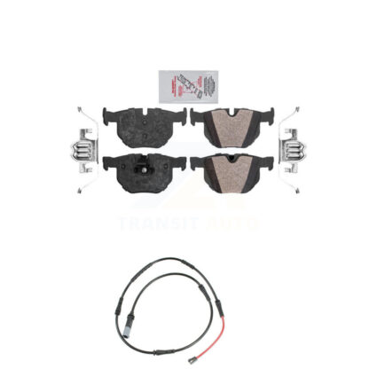 Rear Ceramic Disc Brake Pads And Wear Sensors Kit For 2009-2010 BMW 528i xDrive KNW-101484