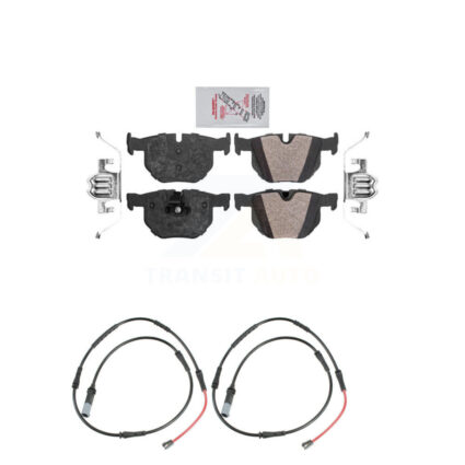 Rear Ceramic Disc Brake Pads And Wear Sensors Kit For 2009-2010 BMW 528i xDrive KNW-101491