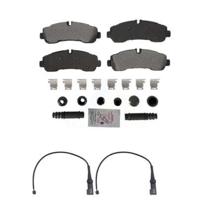 Rear Ceramic Disc Brake Pads And Wear Sensors Kit For 2020 Ford Transit-350 HD AWD KNW-101495