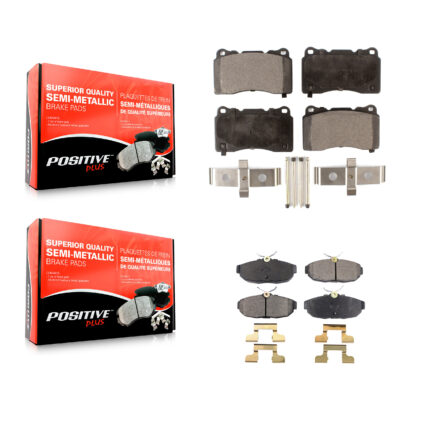 Front Rear Semi-Metallic Brake Pads Kit For Ford Mustang KPF-100003