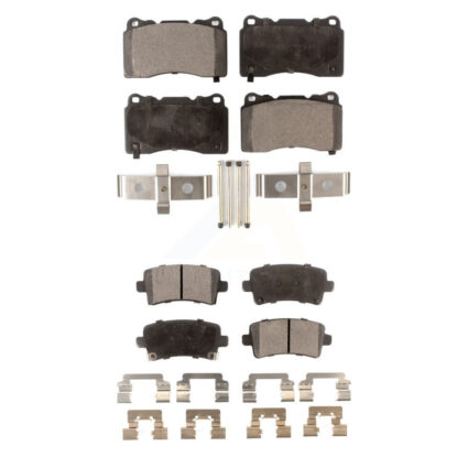 Front Rear Semi-Metallic Brake Pads Kit For Buick Regal Cadillac XTS Saab 9-5 KPF-100007