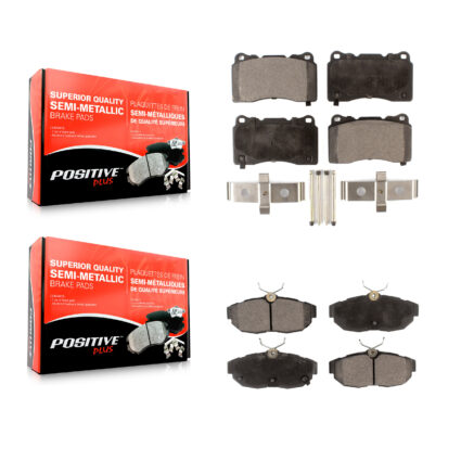Front Rear Semi-Metallic Brake Pads Kit For Ford Mustang KPF-100008