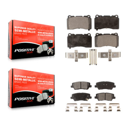 Front Rear Semi-Metallic Brake Pads Kit For Cadillac ATS CTS KPF-100009