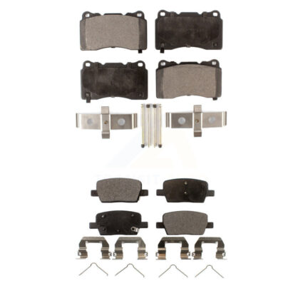 Front Rear Semi-Metallic Brake Pads Kit For Chevrolet Camaro Cadillac CT6 KPF-100010