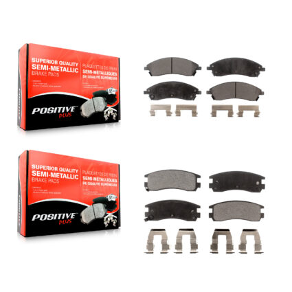 Front Rear Semi-Metallic Brake Pads Kit For 2004 Pontiac Bonneville GXP KPF-100016