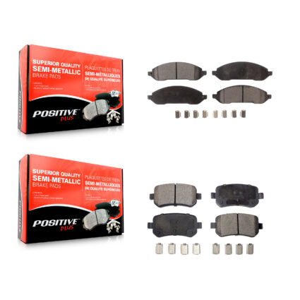 Front Rear Semi-Metallic Brake Pads Kit For 2004-2007 Ford Freestar Mercury Monterey KPF-100017