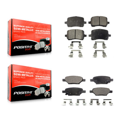 Front Rear Semi-Metallic Brake Pad Kit For Chevrolet Cobalt Saturn Ion Malibu Pontiac HHR KPF-100018
