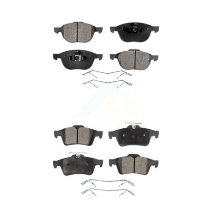 Front Rear Semi-Metallic Brake Pad Kit For Ford Mazda 3 Escape Focus 5 EcoSport Volvo S40 KPF-100022