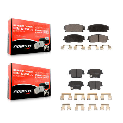 Front Rear Semi-Metallic Brake Pads Kit For Dodge Chrysler 300 Charger Challenger Magnum KPF-100027