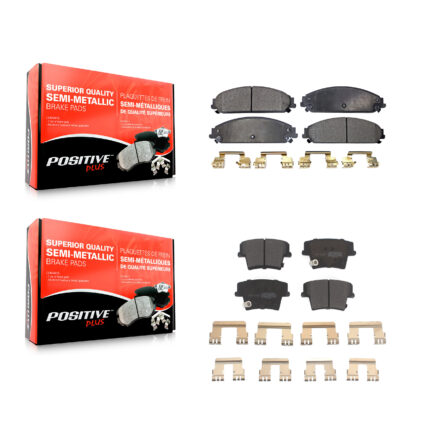 Front Rear Semi-Metallic Brake Pads Kit For Dodge Chrysler 300 Charger Challenger Magnum KPF-100028