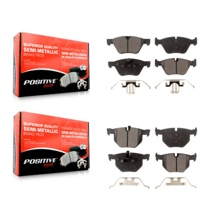 Front Rear Semi-Metallic Brake Pads Kit For BMW 330i 330xi 335xi KPF-100031