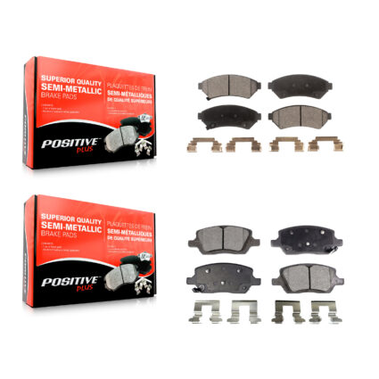 Front Rear Semi-Metallic Brake Pad Kit For Pontiac Montana Chevrolet Uplander Buick Relay KPF-100038