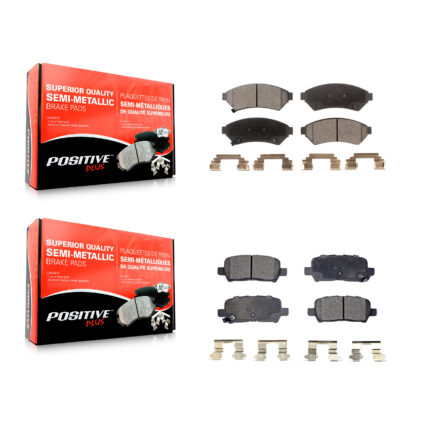 Front Rear Semi-Metallic Brake Pads Kit For Buick LaCrosse Pontiac Grand Prix Allure KPF-100039