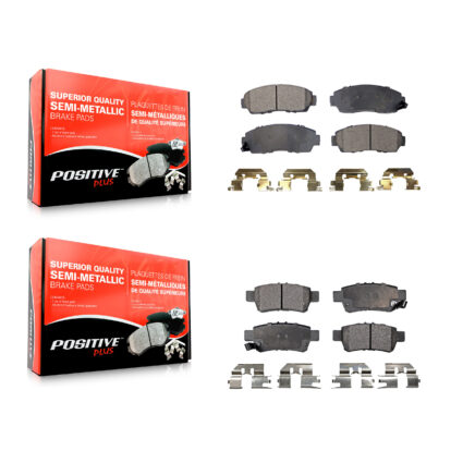 Front Rear Semi-Metallic Brake Pads Kit For 2005-2010 Honda Odyssey KPF-100047