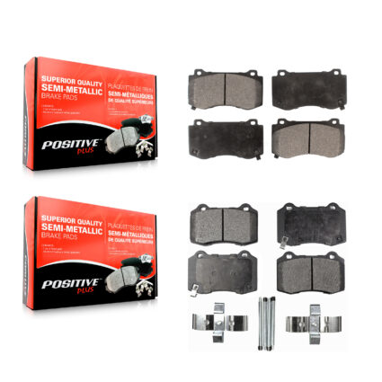 Front Rear Semi-Metallic Brake Pads Kit For Dodge Charger Chrysler 300 Challenger Jeep KPF-100060