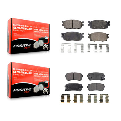 Front Rear Semi-Metallic Brake Pads Kit For Hyundai Accent Kia Rio Rio5 KPF-100062
