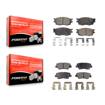 Front Rear Semi-Metallic Brake Pads Kit For 2011 Hyundai Accent KPF-100063