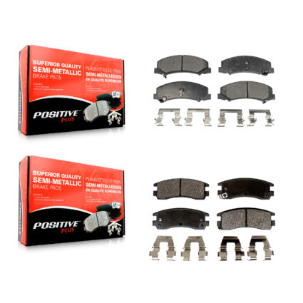 Front Rear Semi-Metallic Brake Pads Kit For Chevrolet Impala Buick LaCrosse Allure Monte KPF-100066