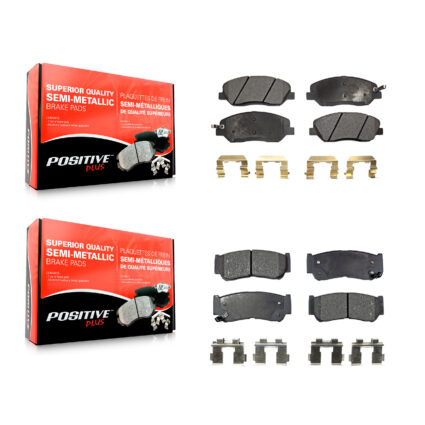 Front Rear Semi-Metallic Brake Pads Kit For 2007-2009 Hyundai Santa Fe KPF-100079