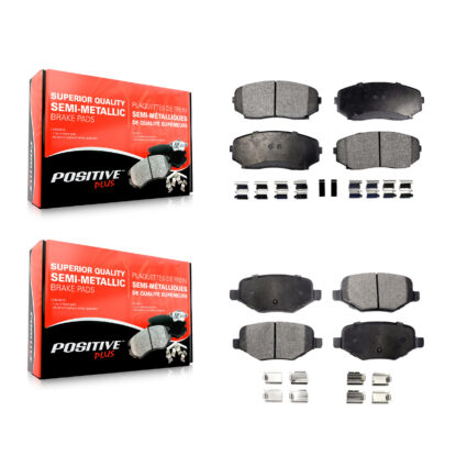 Front Rear Semi-Metallic Brake Pads Kit For Ford Edge Lincoln MKX KPF-100095