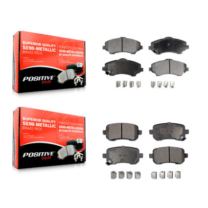 Front Rear Semi-Metallic Brake Pads Kit For Dodge Grand Caravan Journey Chrysler Town & KPF-100098