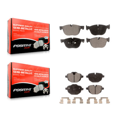 Front Rear Semi-Metallic Brake Pads Kit For 2017 BMW X4 M40i KPF-100102