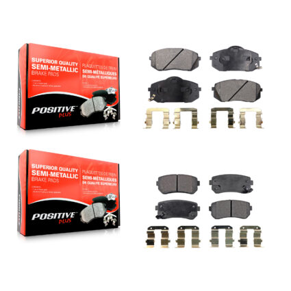 Front Rear Semi-Metallic Brake Pads Kit For Hyundai Tucson Kia Sportage Cadenza KPF-100104