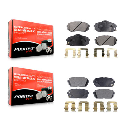 Front Rear Semi-Metallic Brake Pads Kit For 2007-2012 Kia Rondo KPF-100105