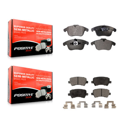Front Rear Semi-Metallic Brake Pad Kit For Volvo XC70 S60 Land Rover Range Evoque V60 LR2 KPF-100111