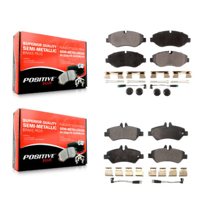 Front Rear Semi-Metallic Brake Pad Kit For Sprinter 2500 Mercedes-Benz Dodge Freightliner KPF-100116
