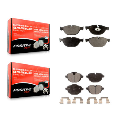 Front Rear Semi-Metallic Brake Pads Kit For BMW 528i xDrive With Performance Brakes KPF-100167